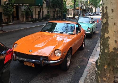 Both the ‘73 Datsun and ‘60 Alpine came from Sunday Drivers NYGT, beautiful cars!